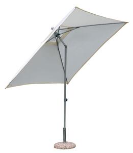 Ombrellone da Giardino 2,2x2,2 m Palo Ø38 mm in Alluminio Vorghini Joint Bianco e Ecrù
