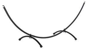 Struttura Amaca da Giardino 300x90x100 cm in Metallo Nero