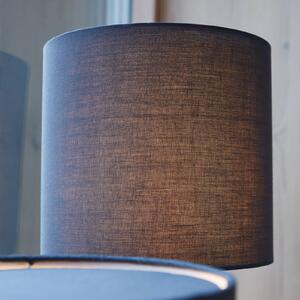 PR Home Lampada da tavolo Leah in cotone altezza 28 cm blu