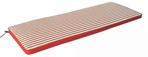Cuscino Real 150x45x4 cm in Poliestere Rosso