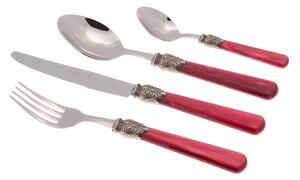 Servizio Set di Posate 24 Pezzi in Acciaio Inox Rivadossi Sandro Elena Bordeaux