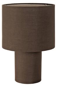 PR Home Lampada da tavolo Leah in cotone altezza 28 cm marrone