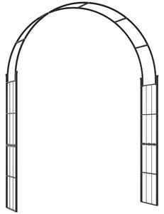 Arco da Giardino 153x40x210 cm In Metallo Nero