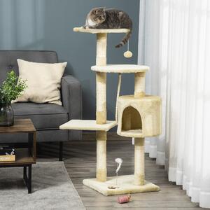 Albero Tiragraffi per Gatto beige 75x40x112 cm