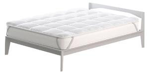 Topper 1 Piazza e Mezzo Trapuntato 300 gr/mq con Elastici Basic Bianco
