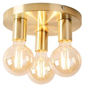 Lampada da soffitto intelligente rotonda oro incl. 3 Wifi G95 - Facil