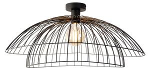 Lampada da soffitto intelligente nera 60 cm incl. Wifi G95 - Pua