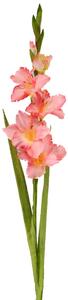 Set 8 Fiori Artificiali di Gladiolo Mini Altezza 74 cm Rosa