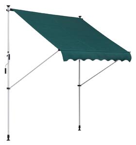 Tenda da Sole Avvolgibile 2x1,5m Verde