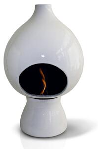 Camino a Bioetanolo da Pavimento in Ceramica 45x70 cm Ferazzoli Arabo Gigante Bianco