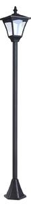 Lampione da Giardino Led a Energia Solare Nero 120 cm