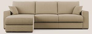 Dream Divano letto angolare in tessuto smacchiabile T05 beige