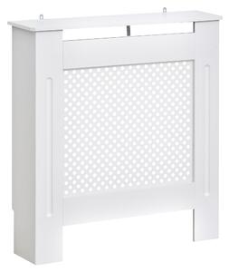 Copritermosifone in Legno a Griglia Bianco 78x82x19 cm
