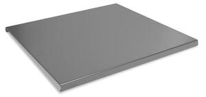 Tagliere Spianatoia per Alimenti 60x55 cm in Acciaio Inox Alimentare Lisa Luxury Plan