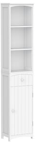Mobile a Colonna Salvaspazio 35x24x170 cm in MDF Vermont Bianco