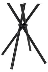 Base per Tavolo da Giardino 50x50x74 cm 4 Gambe in Acciaio Nero