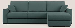 Dream Divano letto angolare in tessuto smacchiabile T05 verde