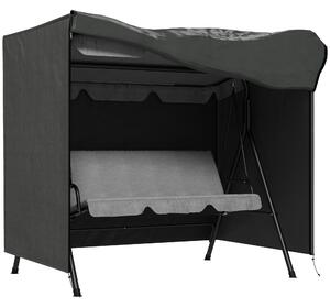 Outsunny Telo copri dondolo da giardino in tela Oxford 177 x 114 x 152 cm grigio scuro