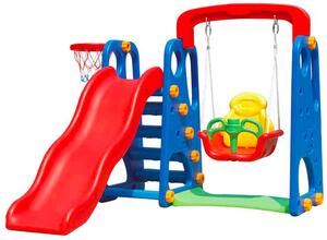 Castello 3 in 1 Canestro, Scivolo e Altalena Kids Joy Baby Park