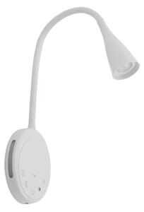 Applique da parete Lindby, Zayna, dimmerabile, Bianco, Soggiorno, Alluminio, Moderno