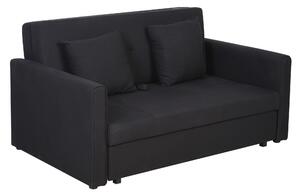 Divano Letto 2 Posti 152x101x 81 cm in Policotone Grigio Scuro