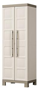 Armadio Portascope da Esterno 4 Ripiani 65x45x182H cm in Plastica Keter Excellence Beige/Tortora