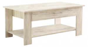 Tavolino Salotto Myrto 110x60x44 h cm in Truciolare bilaminato Pino Chiaro