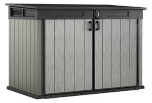 Armadio Porta Attrezzi da Giardino 190,5x132,5x109,3 cm in Resina Keter Grande Store Grigio