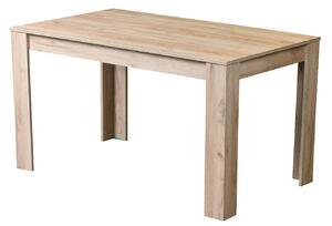 Tavolo 134x80x74 cm in Legno Laminato Effetto Quercia