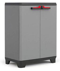Armadio da Esterno 1 Ripiano 68x39x90H cm in Plastica Keter Stilo Basso Grigio