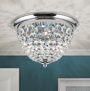 Orion DLU 1840/35-Plafoniera di cristallo PLAFOND 3xE27/40W/230V diametro 35 cm cromo