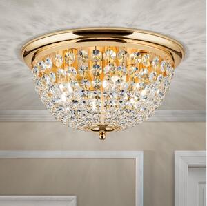 Orion DLU 1840/47-Plafoniera di cristallo PLAFOND 6xE27/40W/230V diametro 47 cm oro