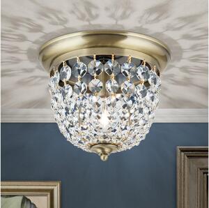 Orion DLU 1840/26-Plafoniera di cristallo PLAFOND 1xE27/40W/230V diametro 26 cm bronzo