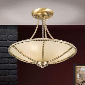 Orion DL 7-568/3 - Lampadario a sospensione con supporto rigido MAURO 3xE27/60W/230V diametro 42 cm bronzo