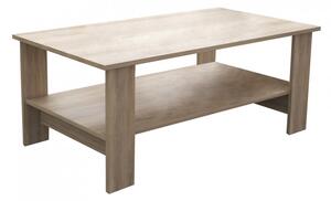 Tavolino Salotto Match 100x55x41 h cm in Truciolare bilaminato Rovere Chiaro