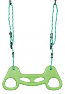 Altalena Trapezio con Corde in Plastica Verde