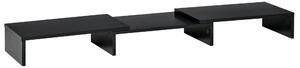 Supporto Monitor 80-117x23,5x10 cm in MDF Nero