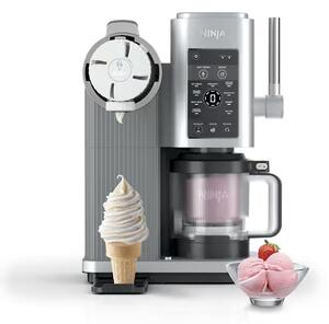 Ninja Macchina per Gelato Gelatiera 13 in 1 Capacit 0.47 Litri Potenza 800 Watt colore Grigio - NC701EU CREAMi Scoop & Swirl