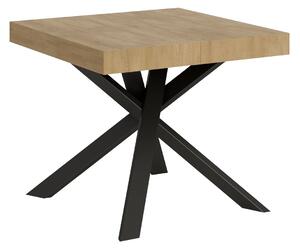 Tavolo Allungabile 90-194x90x77 cm Clerk Quercia Naturale