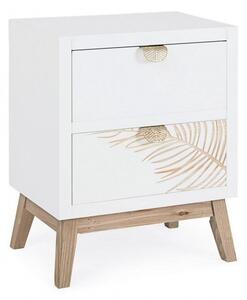 Comodino 2 Cassetti Folium in Legno