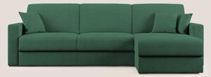 Best Divano letto angolare in tessuto impermeabile T02 verde