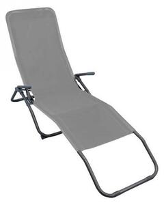 Spiaggina Samba 143x59x97 h cm in Textilene Grigio