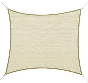 Tenda Vela da Giardino Rettangolare 3x4m in HDPE Crema