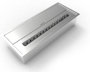 Bruciatore a Bioetanolo per Camini 45,7x18,7xH9,5 cm 3,5L in Acciaio Inox
