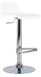 Sgabello Bar 39x41xH72/94 cm in Polipropilene Fred Bianco