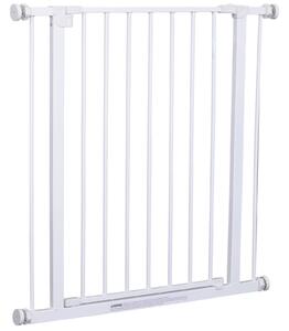 Cancelletto di Sicurezza per Animali Domestici Bianco 76x72-82 cm