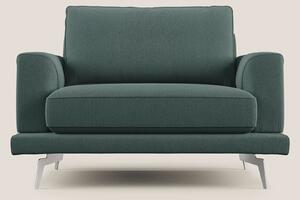 Dorian poltrona moderna in tessuto smacchiabile T05 verde