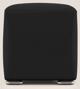 Cube pouf in microfibra smacchiabile T11 nero