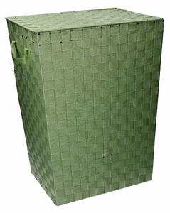Cesto Portabiancheria in poliestere verde chiaro rettangolare cm 40x30xh53
