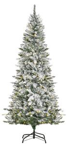 Albero di Natale Artificiale 210 cm 829 Rami 250 Luci LED Colorate Verde